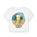 Beach Vibes Women's Baby Tee | Summer Graphic Tee, Casual Shirt, Vacation Top, Pool Party Wear, Perfect Gift for Her